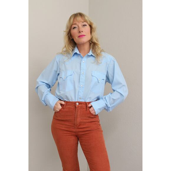 1970's Vintage Western Miller Pearl Snap Shirt ~ Men's MD LG ~ Women's LG to Xl - Picture 1 of 7